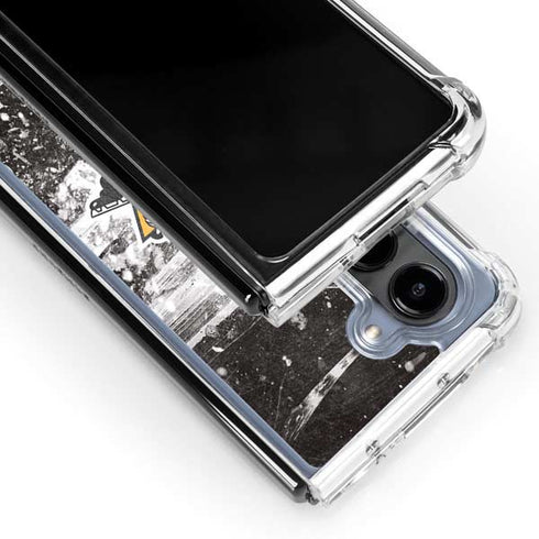 NHL Pittsburgh Penguins Frozen Galaxy Z Fold5 5G Clear Case